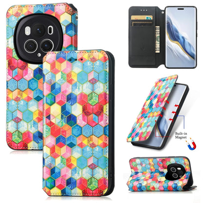 For Honor Magic6 Pro CaseNeo Colorful Magnetic Leather Phone Case(Magic Space) - Honor Cases by PMC Jewellery | Online Shopping South Africa | PMC Jewellery | Buy Now Pay Later Mobicred