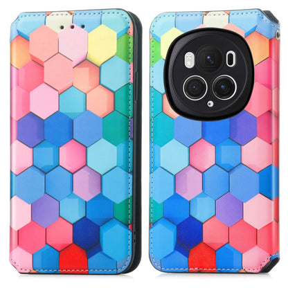 For Honor Magic6 Pro CaseNeo Colorful Magnetic Leather Phone Case(Colorful Cube) - Honor Cases by PMC Jewellery | Online Shopping South Africa | PMC Jewellery | Buy Now Pay Later Mobicred