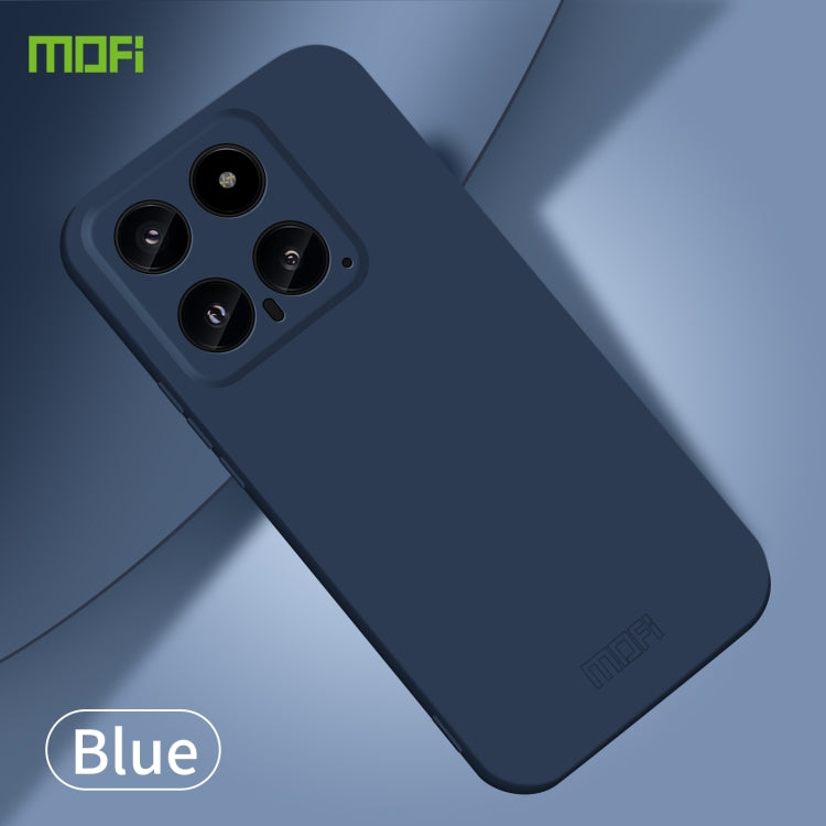 For Xiaomi 14 MOFI Qin Series Skin Feel All-inclusive PC Phone Case(Blue) - 14 Cases by MOFI | Online Shopping South Africa | PMC Jewellery