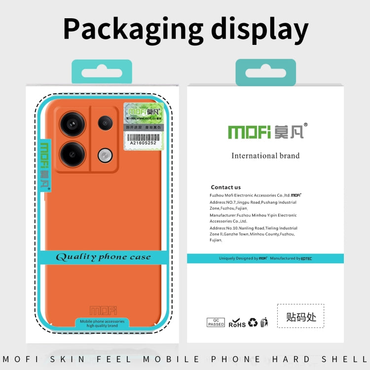 For Xiaomi Redmi Note 13 MOFI Qin Series Skin Feel All-inclusive PC Phone Case(Black) - Note 13 Cases by MOFI | Online Shopping South Africa | PMC TechLife