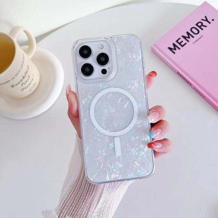 For iPhone 14 Pro Max Shell Texture MagSafe TPU Phone Case(Dazzling) - iPhone 14 Pro Max Cases by PMC TechLife | Online Shopping South Africa | PMC TechLife