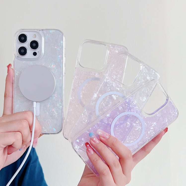 For iPhone 15 Plus Shell Texture MagSafe TPU Phone Case(Pink) - free shipping - PMC TechLife - Order now!