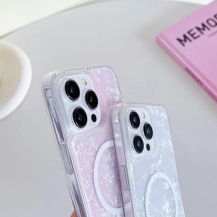 For iPhone 14 Pro Shell Texture MagSafe TPU Phone Case(Dazzling) - iPhone 14 Pro Cases by PMC TechLife | Online Shopping South Africa | PMC TechLife