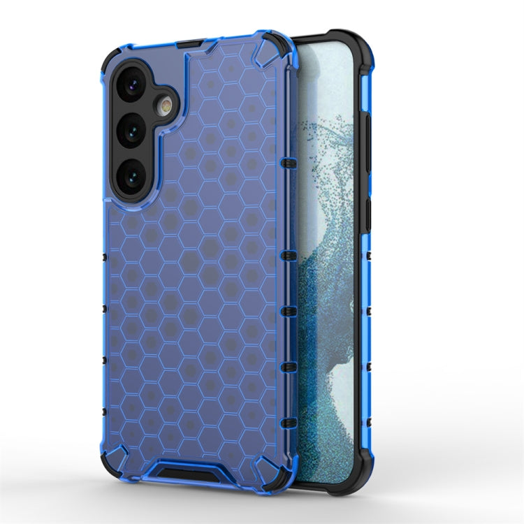 For Samsung Galaxy S24+ 5G Shockproof Honeycomb Phone Case(Blue) - free shipping - PMC TechLife - Order now!