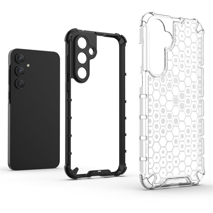 For Samsung Galaxy A55 Shockproof Honeycomb Phone Case(Blue) - Galaxy Phone Cases by PMC TechLife | Online Shopping South Africa | PMC TechLife | Buy Now Pay Later Mobicred