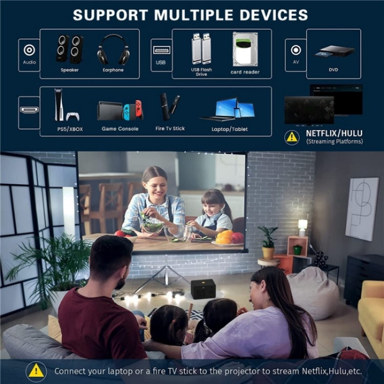 Y7 Portable HD Projector Media Player(US Plug) - LED Projector by PMC TechLife | Online Shopping South Africa | PMC TechLife | Buy Now Pay Later Mobicred