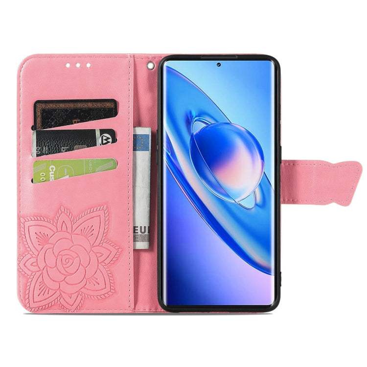 For Blackview A200 Pro Butterfly Love Flower Embossed Leather Phone Case(Pink) - More Brand by PMC Jewellery | Online Shopping South Africa | PMC Jewellery