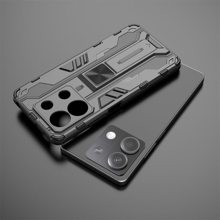 For Redmi Note 13 5G Supersonic Armor PC Hybrid TPU Phone Case(Blue) - Note 13 Cases by PMC TechLife | Online Shopping South Africa | PMC TechLife | Buy Now Pay Later Mobicred