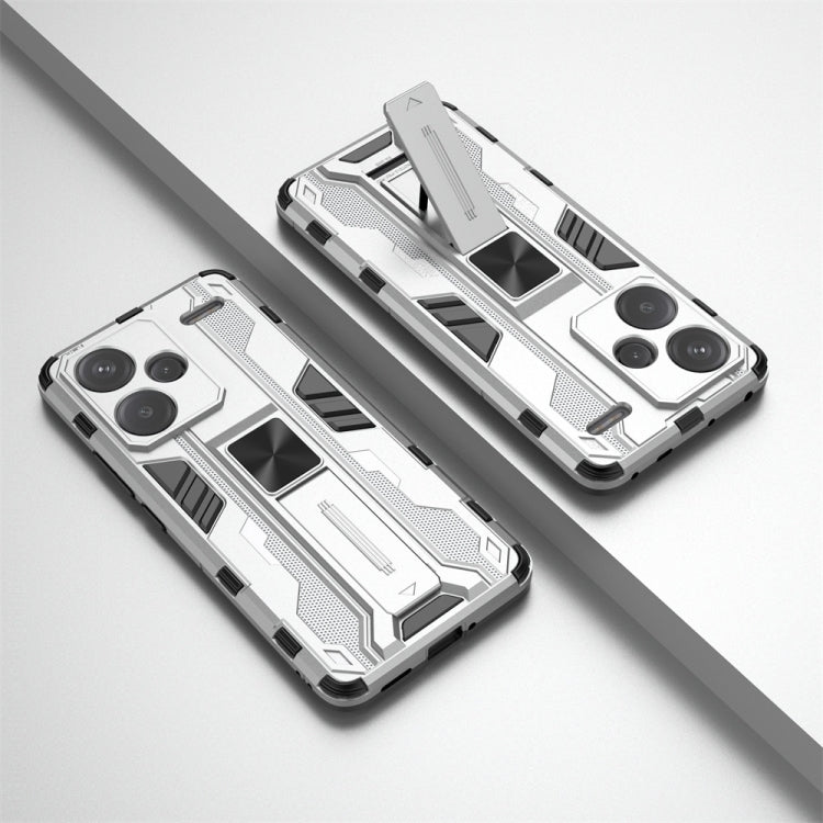 For Redmi Note 13 Pro 5G Supersonic Armor PC Hybrid TPU Phone Case(Silver) - free shipping - PMC TechLife - Order now!
