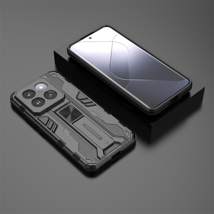 For Xiaomi 14 Pro Supersonic Armor PC Hybrid TPU Phone Case(Black) - 14 Pro Cases by PMC TechLife | Online Shopping South Africa | PMC TechLife | Buy Now Pay Later Mobicred