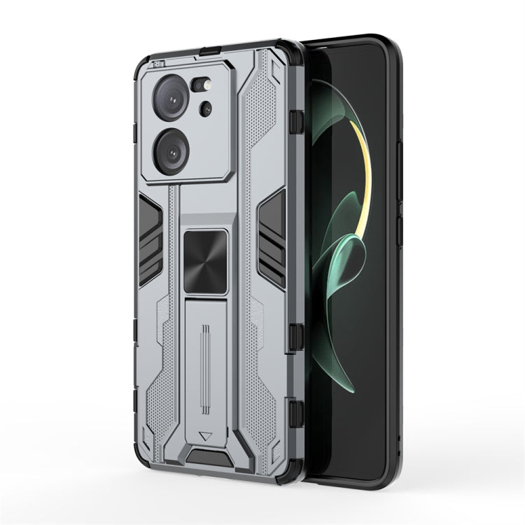 For Xiaomi 13T Supersonic Armor PC Hybrid TPU Phone Case(Grey) - Xiaomi Cases by PMC Jewellery | Online Shopping South Africa | PMC Jewellery | Buy Now Pay Later Mobicred