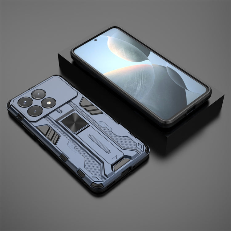 For Redmi K70 Supersonic Armor PC Hybrid TPU Phone Case(Blue) - Xiaomi Cases by PMC TechLife | Online Shopping South Africa | PMC TechLife | Buy Now Pay Later Mobicred
