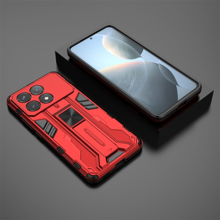 For Redmi K70 Pro Supersonic Armor PC Hybrid TPU Phone Case(Red) - K70 Pro Cases by PMC Jewellery | Online Shopping South Africa | PMC Jewellery | Buy Now Pay Later Mobicred