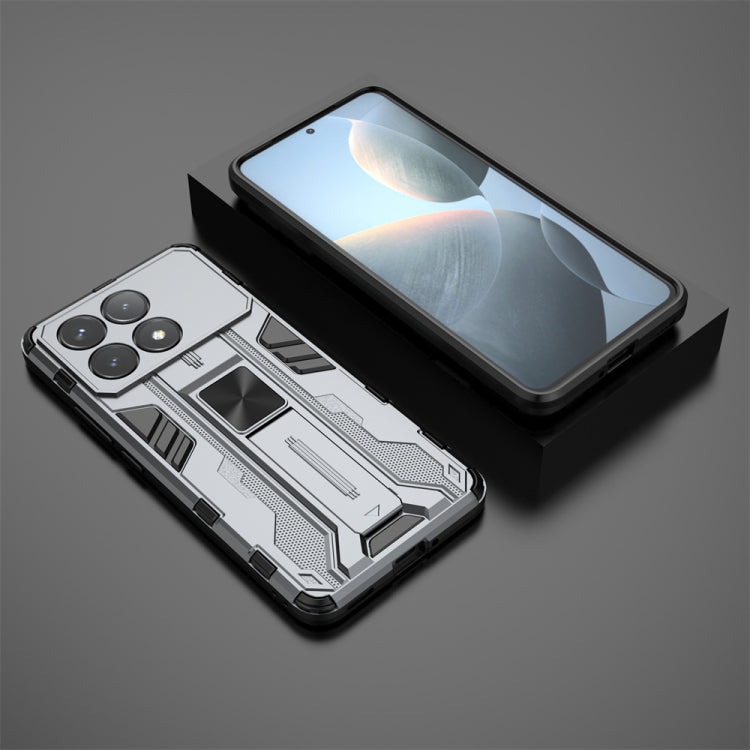 For Redmi K70 Pro Supersonic Armor PC Hybrid TPU Phone Case(Grey) - K70 Pro Cases by PMC TechLife | Online Shopping South Africa | PMC TechLife | Buy Now Pay Later Mobicred
