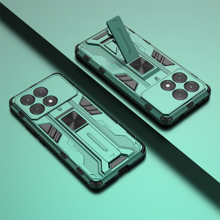 For Redmi K70E Supersonic Armor PC Hybrid TPU Phone Case(Green) - K70E Cases by PMC TechLife | Online Shopping South Africa | PMC TechLife