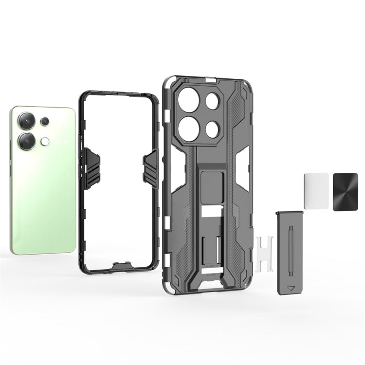 For Redmi Note 13 4G Supersonic Armor PC Hybrid TPU Phone Case(Blue) - Note 13 Cases by PMC TechLife | Online Shopping South Africa | PMC TechLife | Buy Now Pay Later Mobicred