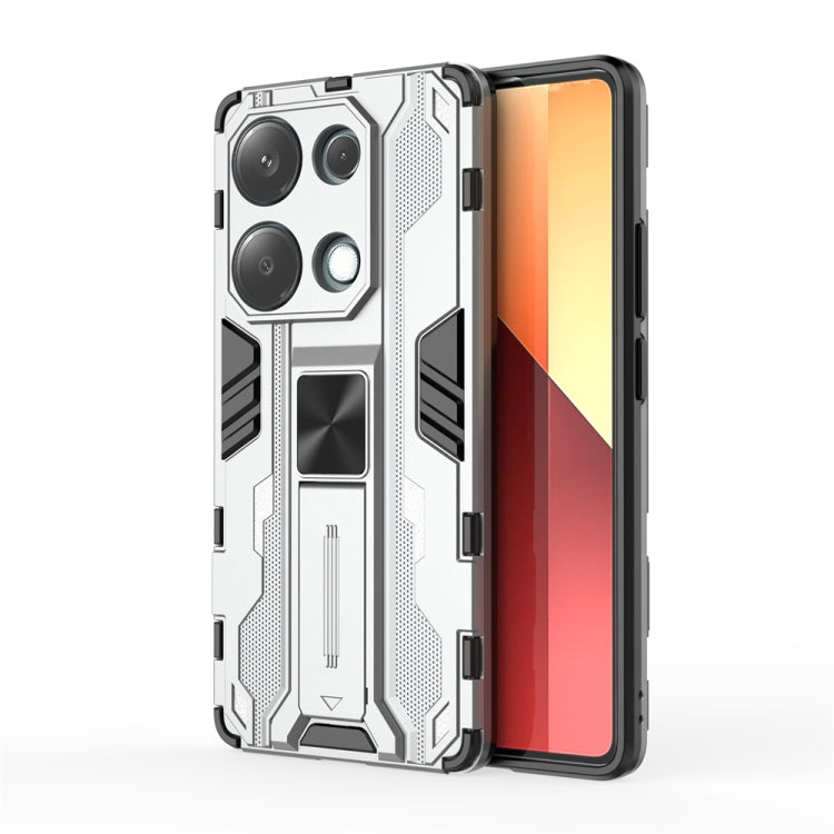 For  Redmi Note 13 Pro 4G Supersonic Armor PC Hybrid TPU Phone Case(Silver) - Note 13 Pro Cases by PMC Jewellery | Online Shopping South Africa | PMC Jewellery | Buy Now Pay Later Mobicred