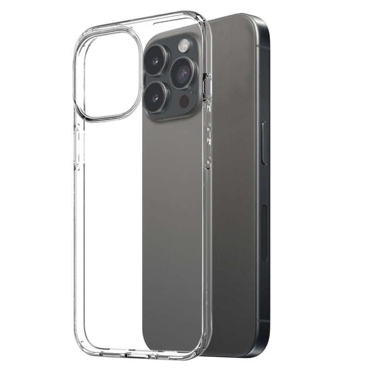 For iPhone 16 Pro NORTHJO 3 in 1 TPU Phone Case with Screen Film and Lens Film(Clear) - iPhone 16 Pro Cases by NORTHJO | Online Shopping South Africa | PMC Jewellery | Buy Now Pay Later Mobicred