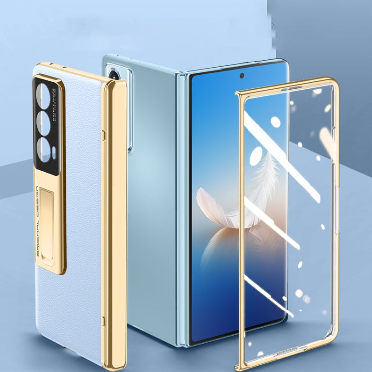 For Honor Magic Vs2 Electroplated Case-film Integral Hinge Shockproof Phone Case(Black) - Honor Cases by PMC TechLife | Online Shopping South Africa | PMC TechLife | Buy Now Pay Later Mobicred