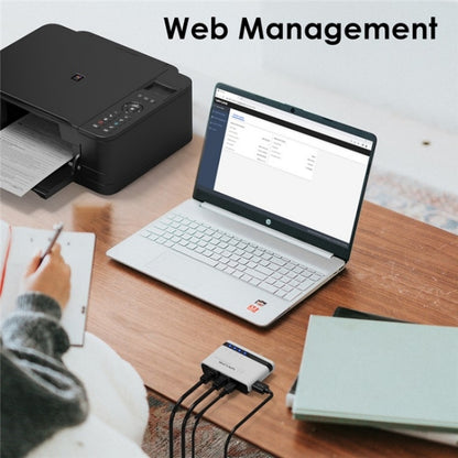 WAVLINK NU516U1 USB2.0 Wireless Printer Server With 10 / 100Mbps LAN / Bridge WiFi(UK Plug) - Printer Accessories by WAVLINK | Online Shopping South Africa | PMC Jewellery | Buy Now Pay Later Mobicred