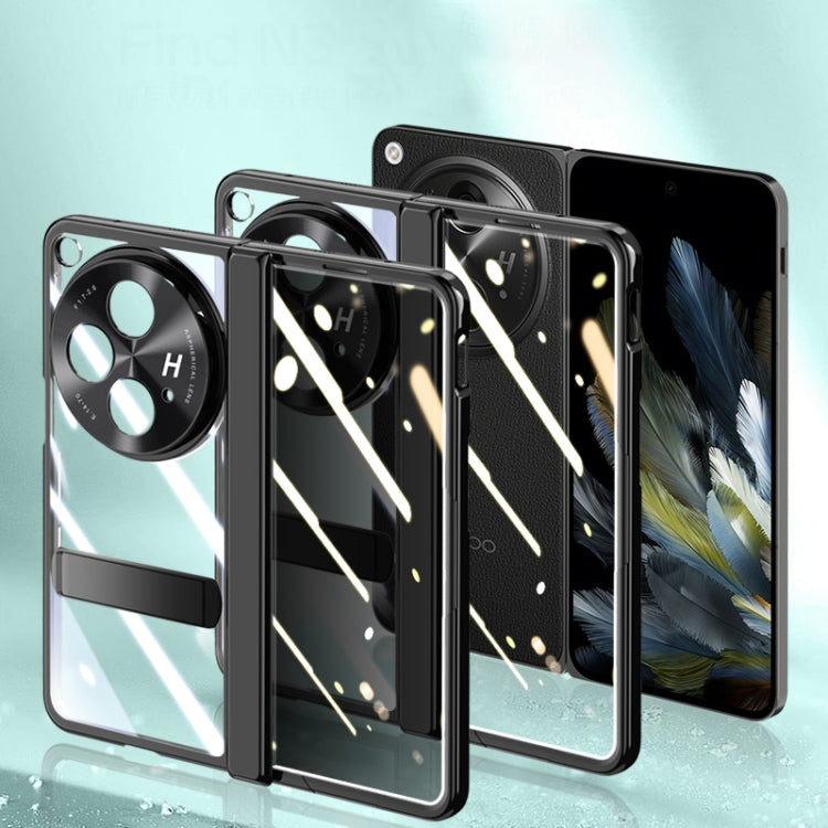 For OPPO Find N3 Electroplated Case-film Integral Hinge Shockproof Phone Case(Gold) - Find N3 Cases by PMC TechLife | Online Shopping South Africa | PMC TechLife