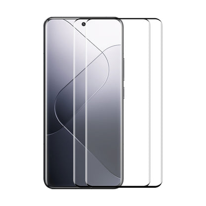 For Xiaomi 14 Pro 2pcs ENKAY Hat-Prince Heat Bending Full Side Glue Tempered Glass Film - 14 Pro Tempered Glass by ENKAY | Online Shopping South Africa | PMC Jewellery | Buy Now Pay Later Mobicred