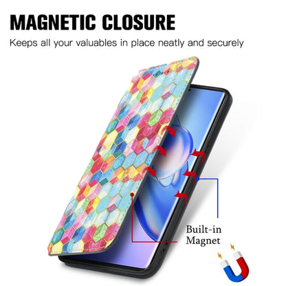 For Blackview A200 Pro CaseNeo Colorful Magnetic Leather Phone Case(Rhombus Mandala) - More Brand by PMC Jewellery | Online Shopping South Africa | PMC Jewellery