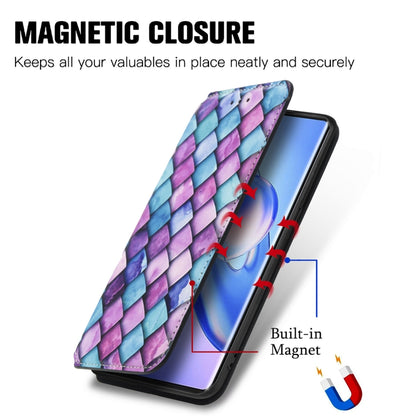 For Blackview A200 Pro CaseNeo Colorful Magnetic Leather Phone Case(Purple Scales) - More Brand by PMC Jewellery | Online Shopping South Africa | PMC Jewellery