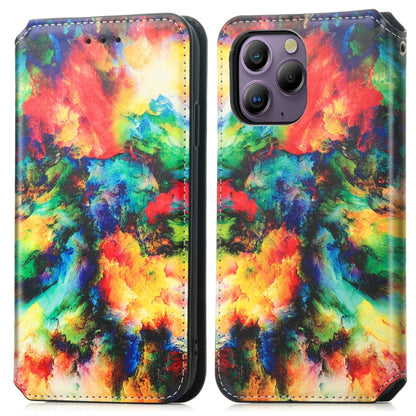 For Blackview  A96 CaseNeo Colorful Magnetic Leather Phone Case(Colorful Cloud) - More Brand by PMC Jewellery | Online Shopping South Africa | PMC Jewellery