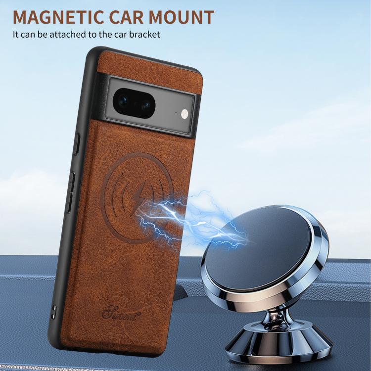 For Google Pixel 7 Pro Suteni H16 Litchi Texture Leather Detachable Wallet Back Phone Case(Black) - Google Cases by Suteni | Online Shopping South Africa | PMC TechLife | Buy Now Pay Later Mobicred