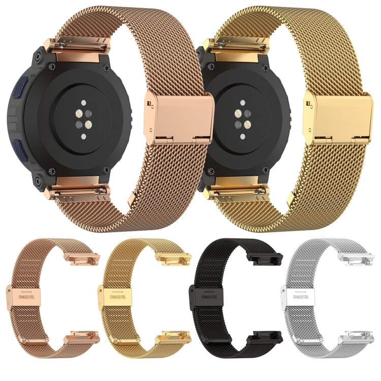For Amazfit Active Edge A2212 Milan Mesh Single Buckle Watch Band(Rose Gold) - free shipping - PMC TechLife - Order now!