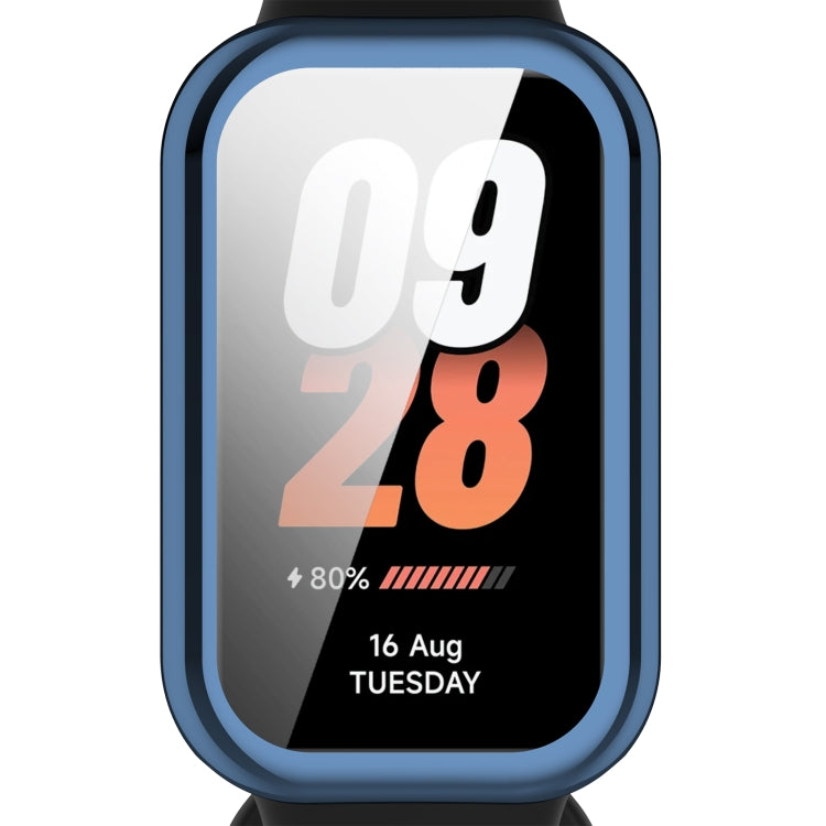 For Redmi Band 2 Full Package TPU Electroplated Watch Protective Case(Blue) - Watch Cases by PMC TechLife | Online Shopping South Africa | PMC TechLife | Buy Now Pay Later Mobicred