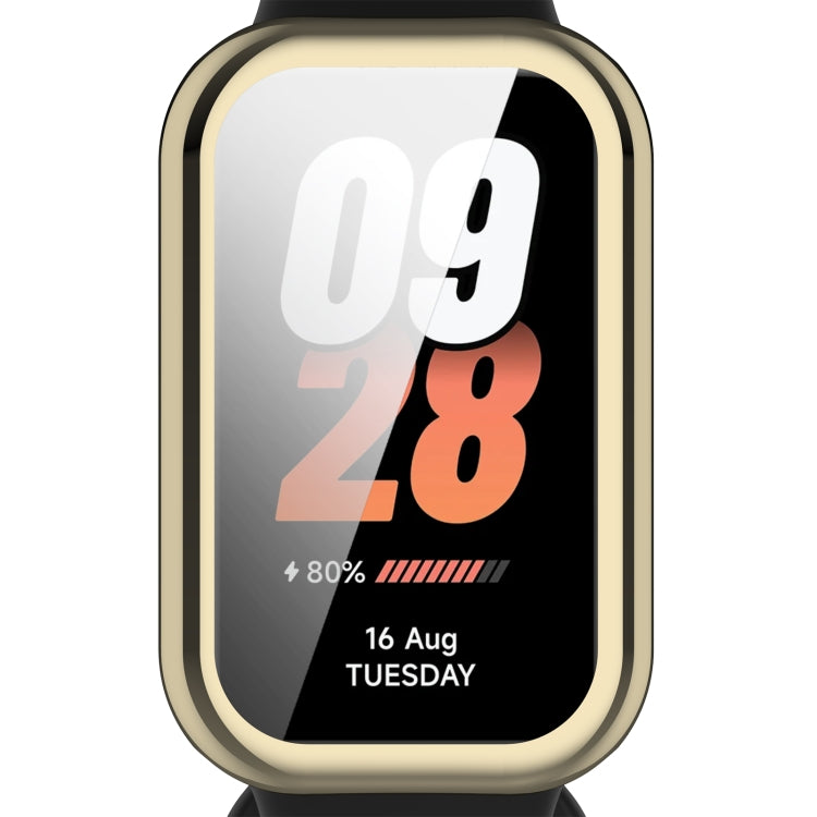 For Redmi Band 2 Full Package TPU Electroplated Watch Protective Case(Light Gold) - Watch Cases by PMC TechLife | Online Shopping South Africa | PMC TechLife | Buy Now Pay Later Mobicred