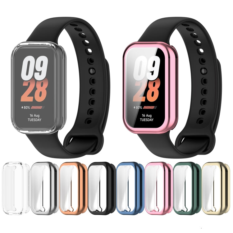 For Redmi Band 2 Full Package TPU Electroplated Watch Protective Case(Pink) - Watch Cases by PMC TechLife | Online Shopping South Africa | PMC TechLife | Buy Now Pay Later Mobicred