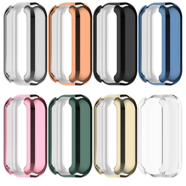 For Xiaomi Smart Band 8 Active Full Package TPU Electroplated Watch Protective Case(Transparent) - Watch Cases by PMC Jewellery | Online Shopping South Africa | PMC Jewellery | Buy Now Pay Later Mobicred