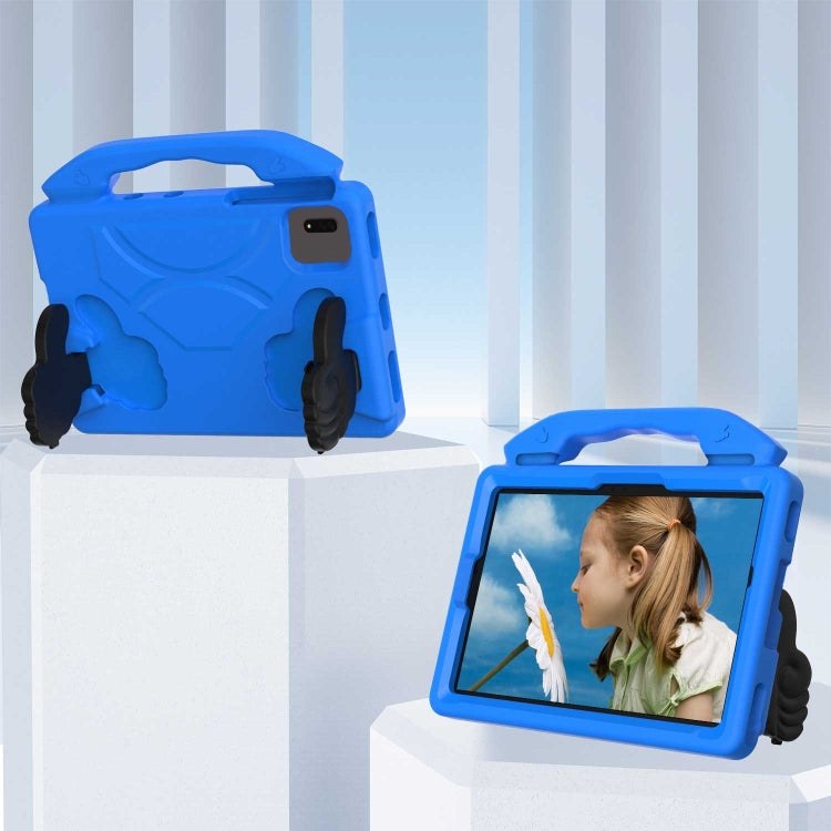 For Samsung Galaxy Tab S9 FE 11.0 2023 Thumb Bracket EVA Shockproof Tablet Case(Blue) - free shipping - PMC Jewellery - Order now!