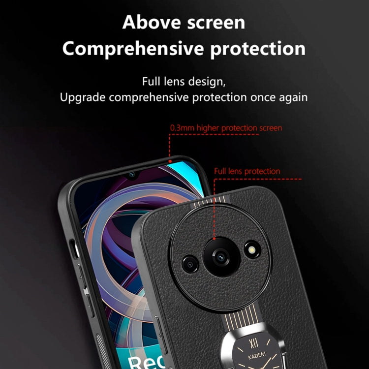 For Xiaomi Redmi A3 Magnetic Litchi Leather Back Phone Case with Holder(Green) - Xiaomi Cases by PMC TechLife | Online Shopping South Africa | PMC TechLife | Buy Now Pay Later Mobicred