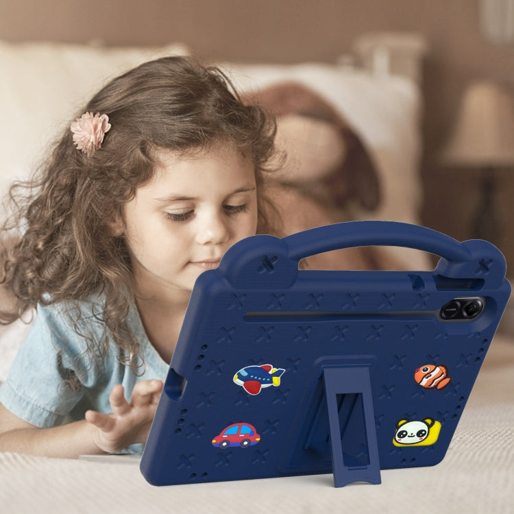 For Honor X8 Pro 11.5 Handle Kickstand Children EVA Shockproof Tablet Case(Navy Blue) - Honor by PMC TechLife | Online Shopping South Africa | PMC TechLife | Buy Now Pay Later Mobicred