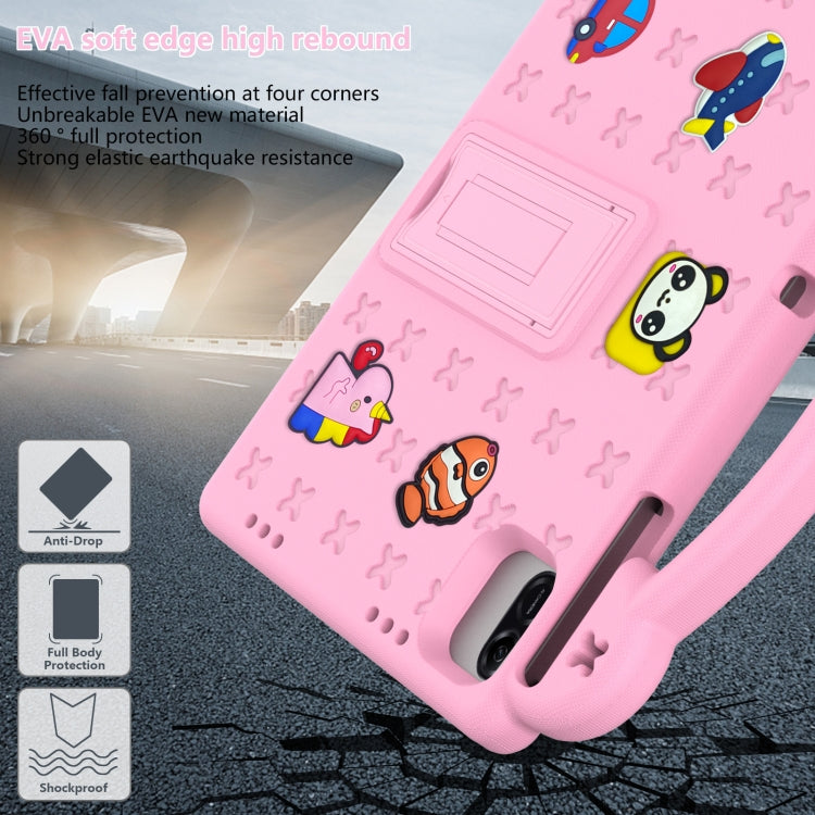 For Honor Pad X8a Handle Kickstand Children EVA Shockproof Tablet Case(Pink) - Honor by PMC TechLife | Online Shopping South Africa | PMC TechLife | Buy Now Pay Later Mobicred