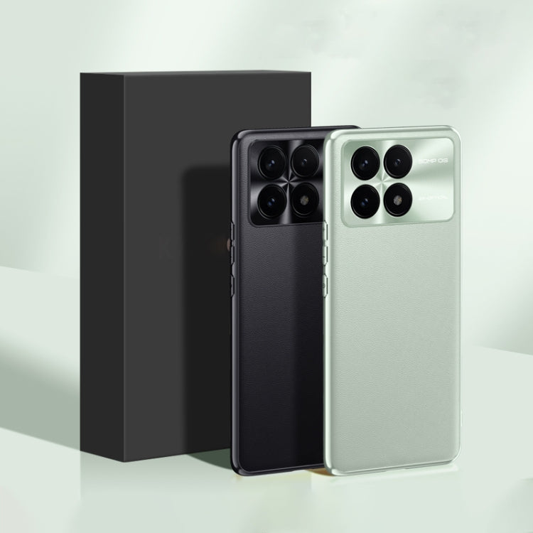 For Xiaomi Redmi K70 Pro Plain-leather All-inclusive Shockproof Phone Case(Green) - K70 Pro Cases by PMC TechLife | Online Shopping South Africa | PMC TechLife