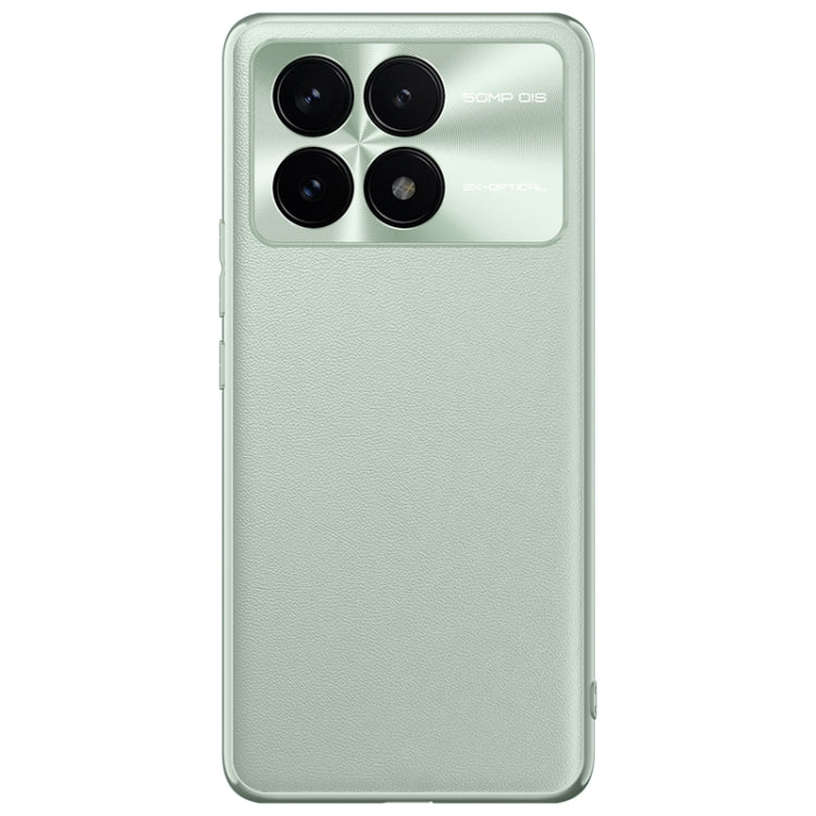 For Xiaomi Redmi K70 Pro Plain-leather All-inclusive Shockproof Phone Case(Green) - K70 Pro Cases by PMC TechLife | Online Shopping South Africa | PMC TechLife