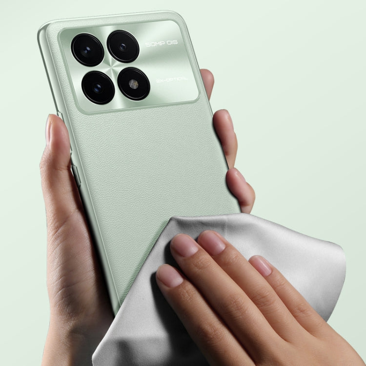 For Xiaomi Redmi K70 Pro Plain-leather All-inclusive Shockproof Phone Case(Green) - K70 Pro Cases by PMC TechLife | Online Shopping South Africa | PMC TechLife