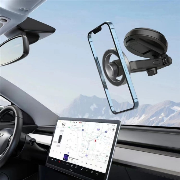 Car Dashboard / Windshield Compatible Magnet Type Phone Holder Suction Cup Base - Car Holders by PMC TechLife | Online Shopping South Africa | PMC TechLife | Buy Now Pay Later Mobicred