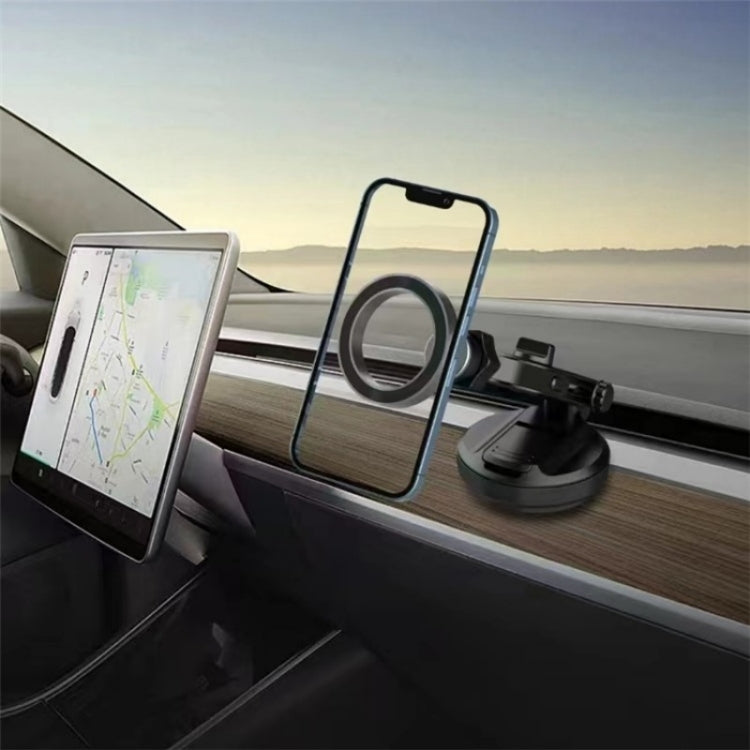 Car Dashboard / Windshield Compatible Magnet Type Phone Holder Suction Cup Base - Car Holders by PMC TechLife | Online Shopping South Africa | PMC TechLife | Buy Now Pay Later Mobicred