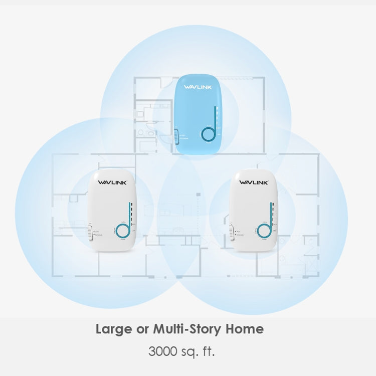 WAVLINK WS-WN576A2 AC750 Household WiFi Router Network Extender Dual Band Wireless Repeater, Plug:EU Plug - free shipping - PMC Jewellery - Order now!