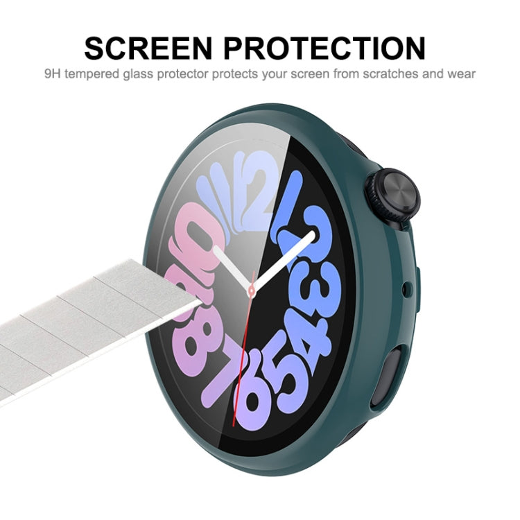 For vivo Watch 3 ENKAY Hat-Prince Full Coverage PC + Tempered Glass Film Integrated Watch Case(Dark Blue) - Watch Case by ENKAY | Online Shopping South Africa | PMC Jewellery | Buy Now Pay Later Mobicred