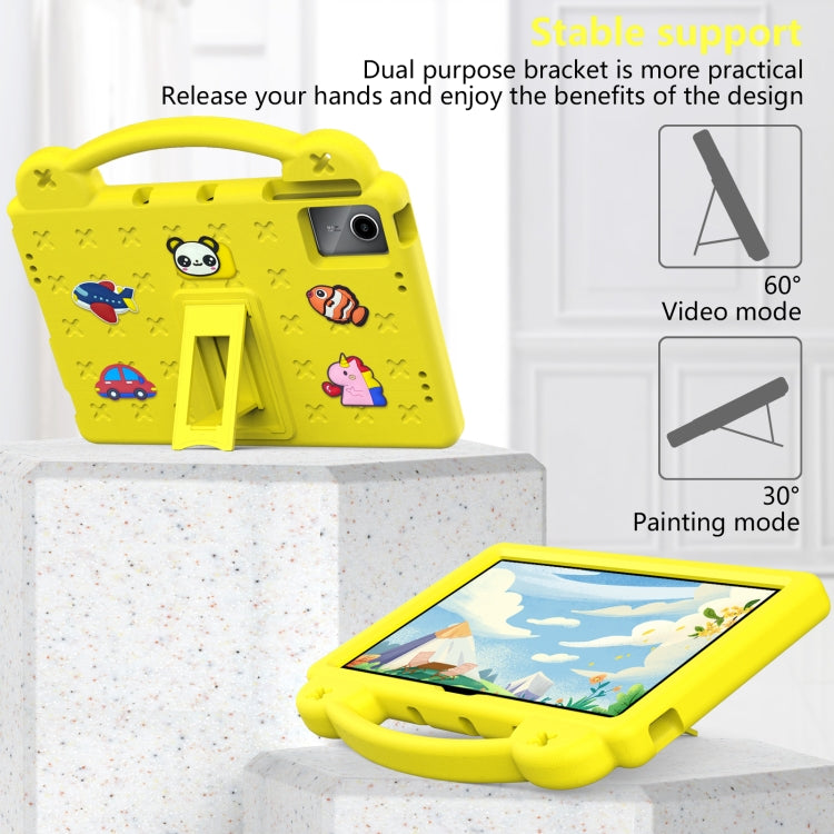 For Lenovo P11 Plus J607F / Xiaoxin Pad 11 Handle Kickstand Children EVA Shockproof Tablet Case(Yellow) - Lenovo by PMC TechLife | Online Shopping South Africa | PMC TechLife | Buy Now Pay Later Mobicred