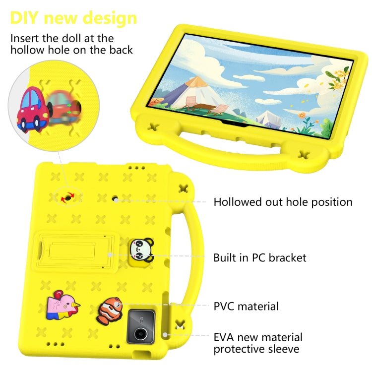 For Lenovo P11 Plus J607F / Xiaoxin Pad 11 Handle Kickstand Children EVA Shockproof Tablet Case(Yellow) - Lenovo by PMC TechLife | Online Shopping South Africa | PMC TechLife | Buy Now Pay Later Mobicred