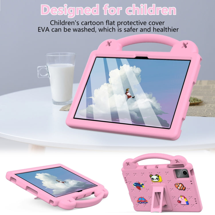 For DOOGEE T30 Pro 11 2023 Handle Kickstand Children EVA Shockproof Tablet Case(Pink) - Others by PMC TechLife | Online Shopping South Africa | PMC TechLife | Buy Now Pay Later Mobicred