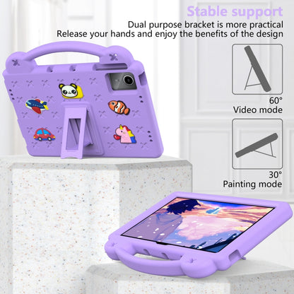 For Huawei MatePad SE 11 2024 Handle Kickstand Children EVA Shockproof Tablet Case(Light Purple) - Huawei by PMC Jewellery | Online Shopping South Africa | PMC Jewellery | Buy Now Pay Later Mobicred